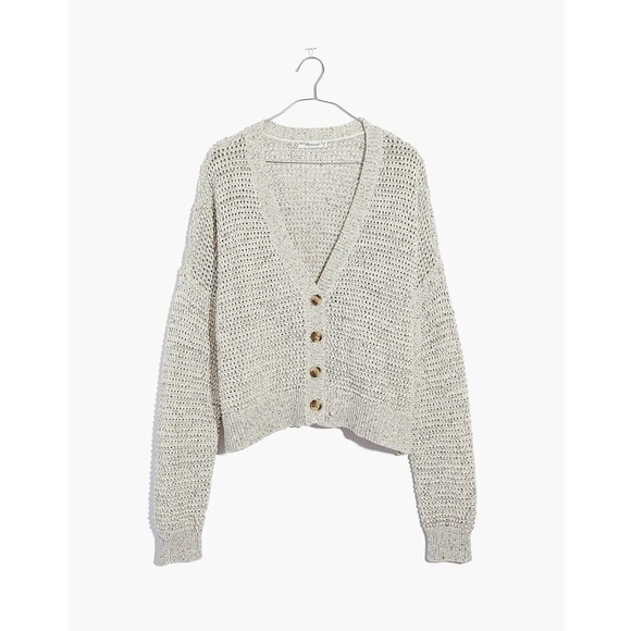 Madewell Cream Cozy Knit Cardigan - Picture 2 of 5